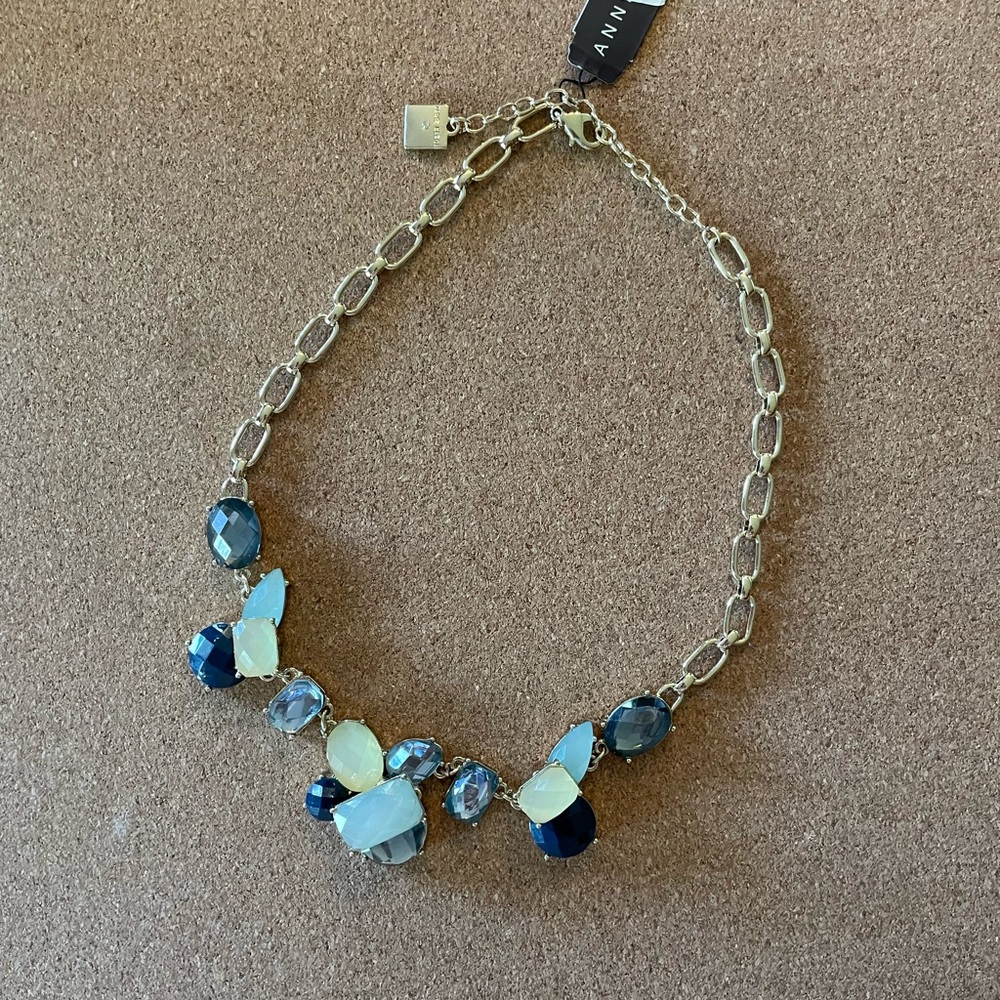 Anne Klein Statement gold necklace NWT